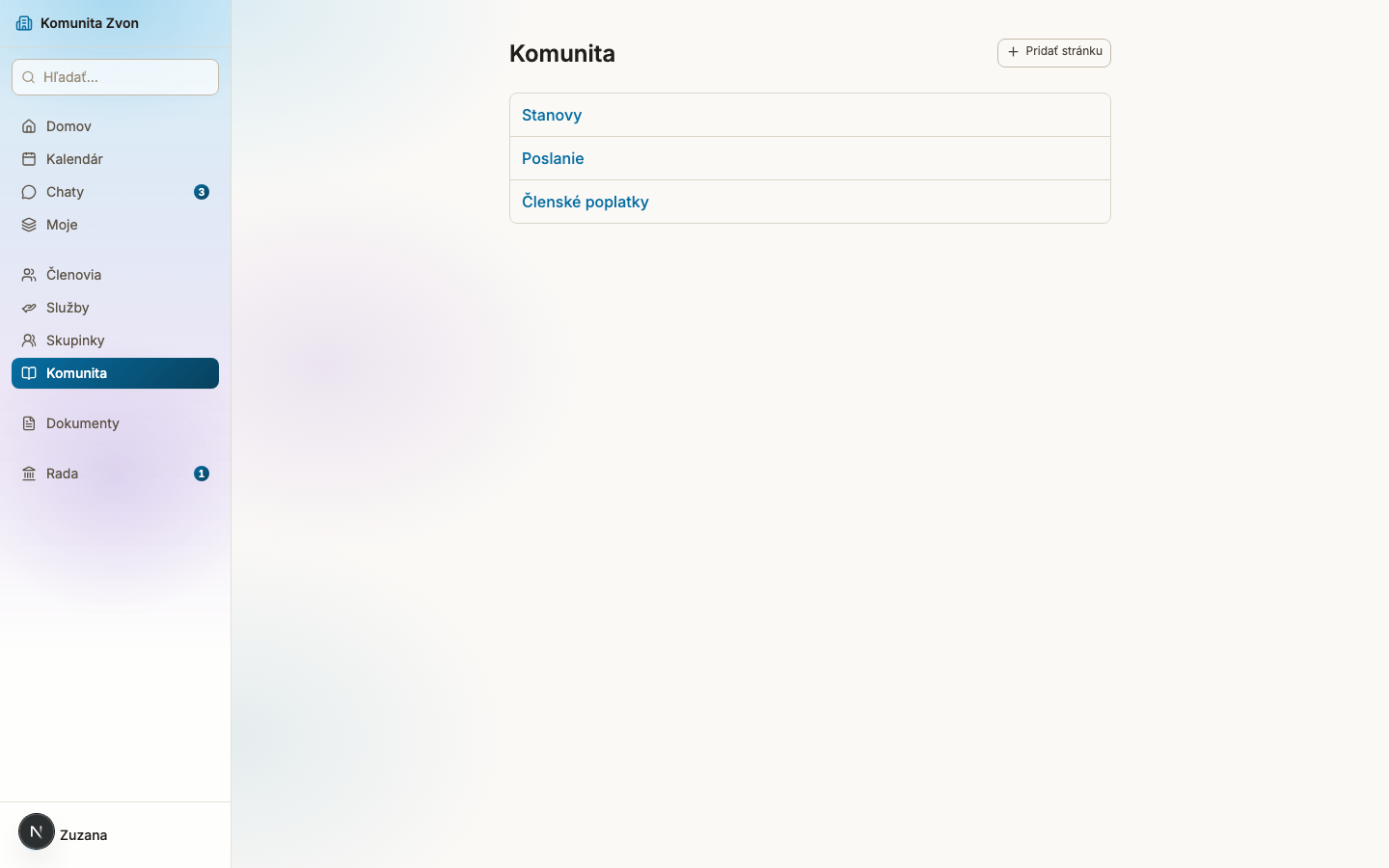 Bilingual community pages — Statutes, Mission, Membership fees